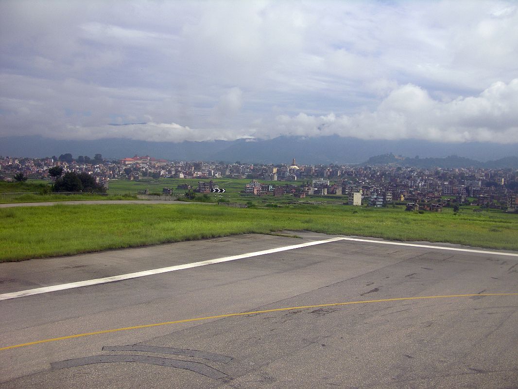 Tibet Kailash 12 Flying From Kathmandu 02 View Of Boudhanath From Runway